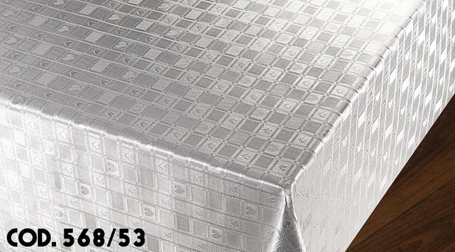 ROTOLO DA 20ML di Tovaglia CRISTAL PVC metallizzato al metro x tavoli, pizzerie - 2