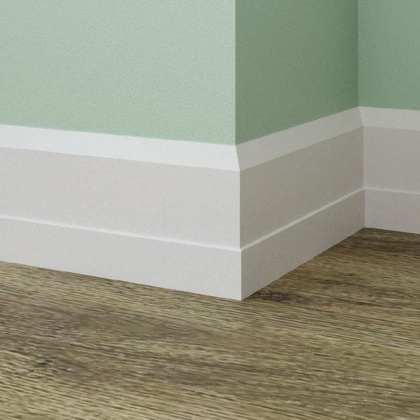 96ML BATTISCOPA legno MASSELLO ALTO MOD. RINASCIMENTALE 140X15 - 2