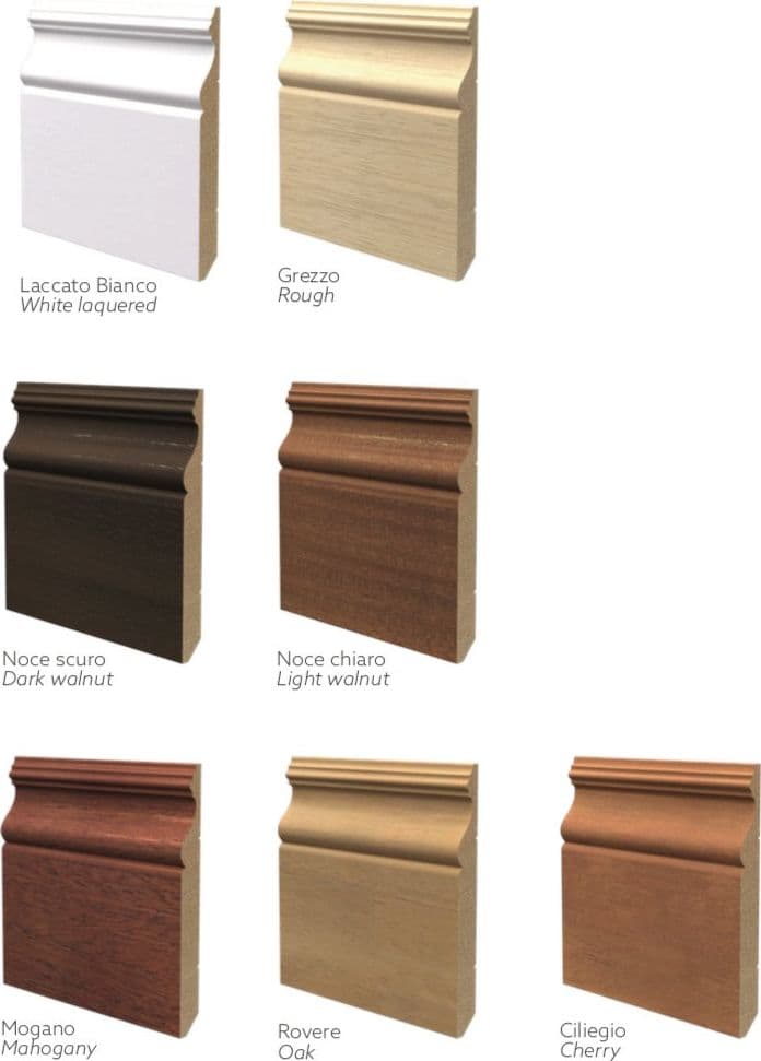 96ML BATTISCOPA in legno MASSELLO DUCALE ALEXANDER 140X15 - 4