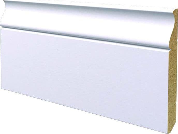 BATTISCOPA in legno MASSELLO Zoccolino MOD. VICENTINO 130X15 (prezzo al metro lineare) - 5