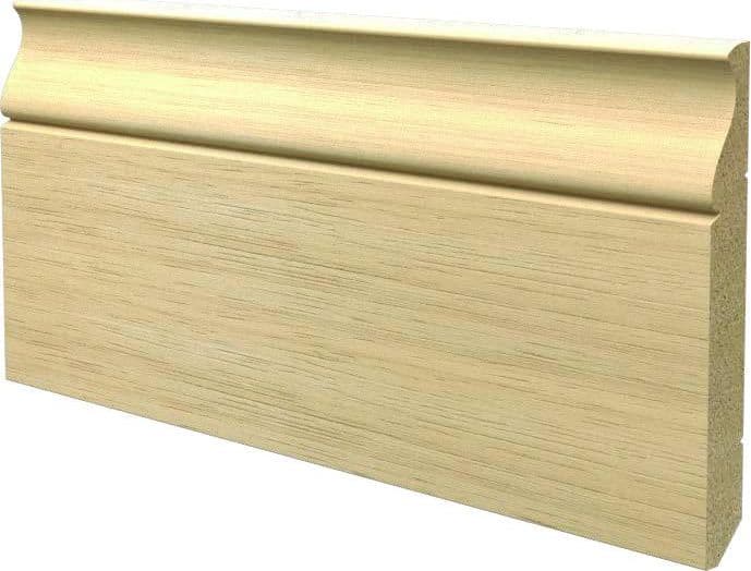 BATTISCOPA in legno MASSELLO Zoccolino MOD. VICENTINO 130X15 (prezzo al metro lineare) - 3