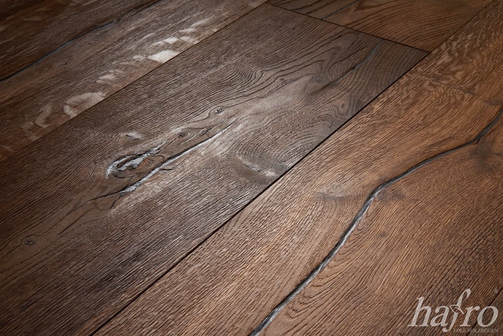 Chateaux Parquet Maxilistone HAFRO Montifloor rovere affumicato spazzolato Oliato 2200x260x15mm - 3