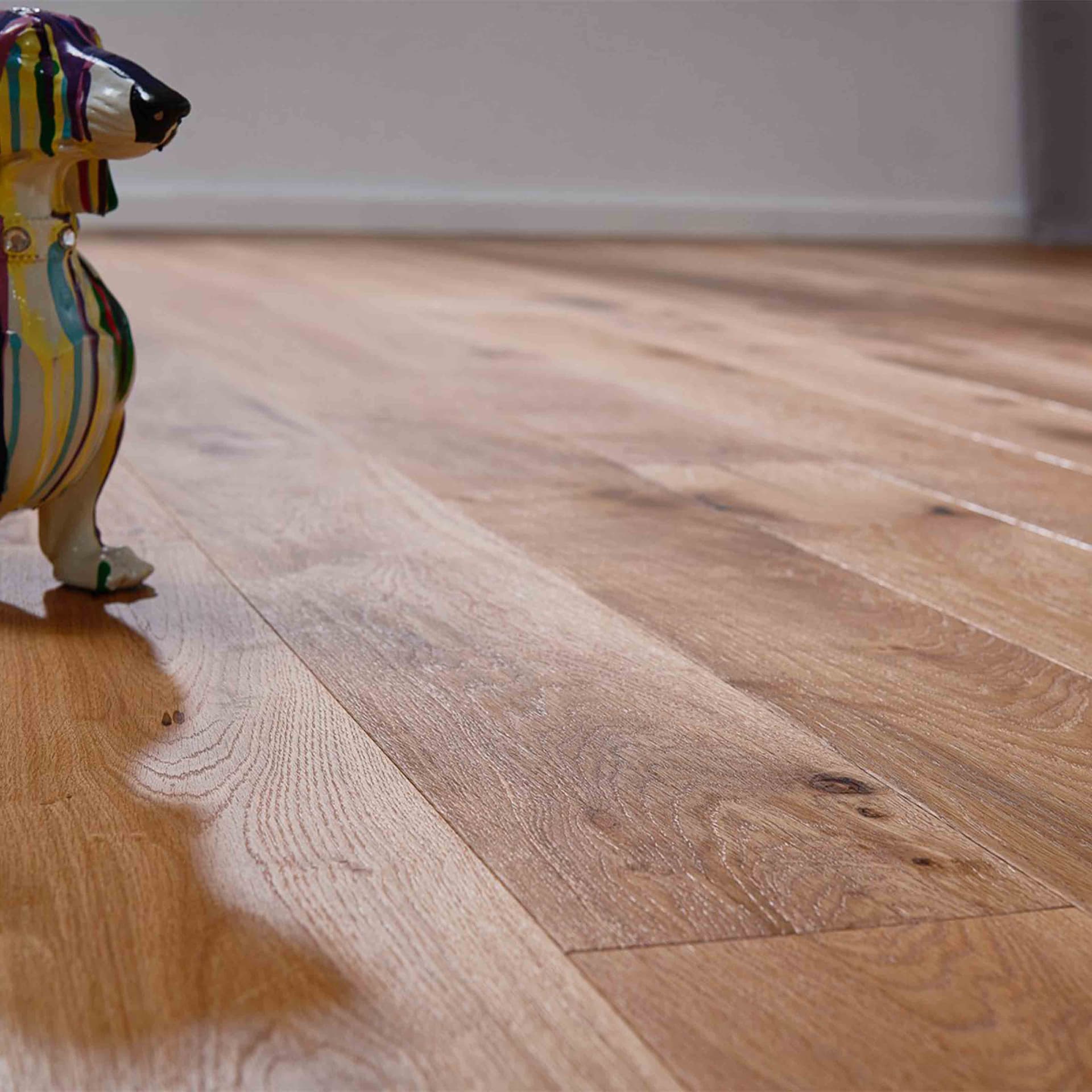 OFFERTA AL MQ di PARQUET LISTONI GIGANTI WILDEICHE 14x190x1900 (3mm nobile) rovere Spazzolato Oliato naturale Antichizzato Bisellato (posa incollata o flottante, incastro click) - 4