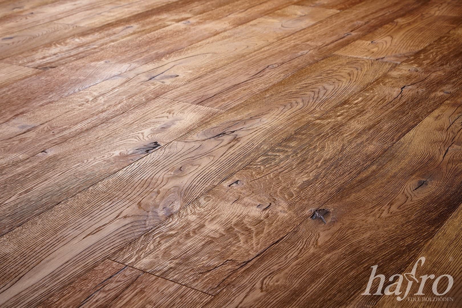 OFFERTA AL MQ di PARQUET MAXILISTONE HAFRO AROSA 15x190x1860 (4mm nobile) rovere spazzolato profondo, ossidato, asciato, Oliato naturale Antichizzato Bisellato (posa incollata o flottante, incastro click)