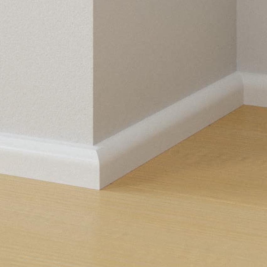 96ML BATTISCOPA ZOCCOLINO in legno MASSELLO Moderno 30X14 varie essenza - 2
