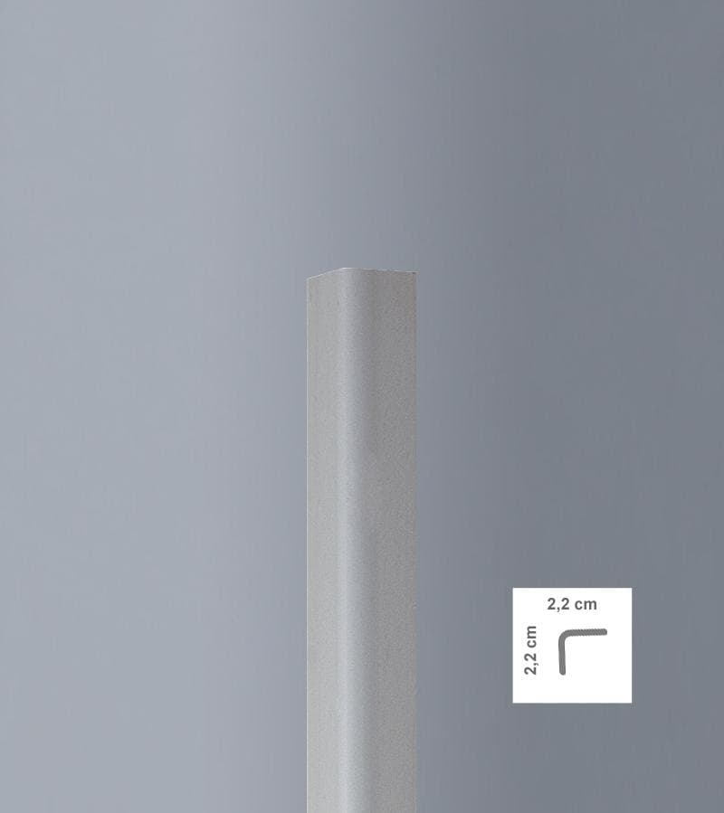 Profilo angolare da MT 2,50 Paraspigolo esterno torello PVC 30X30 (prezzo al metro) - 2
