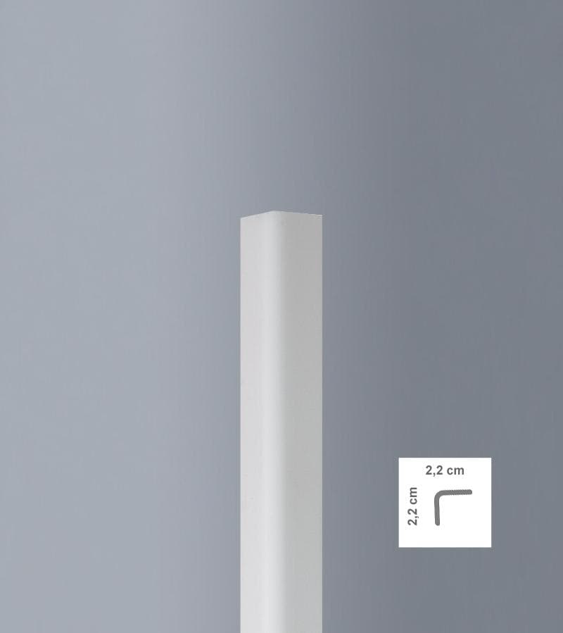 Profilo angolare da MT 2,50 Paraspigolo esterno torello PVC 30X30 (prezzo al metro) - 3