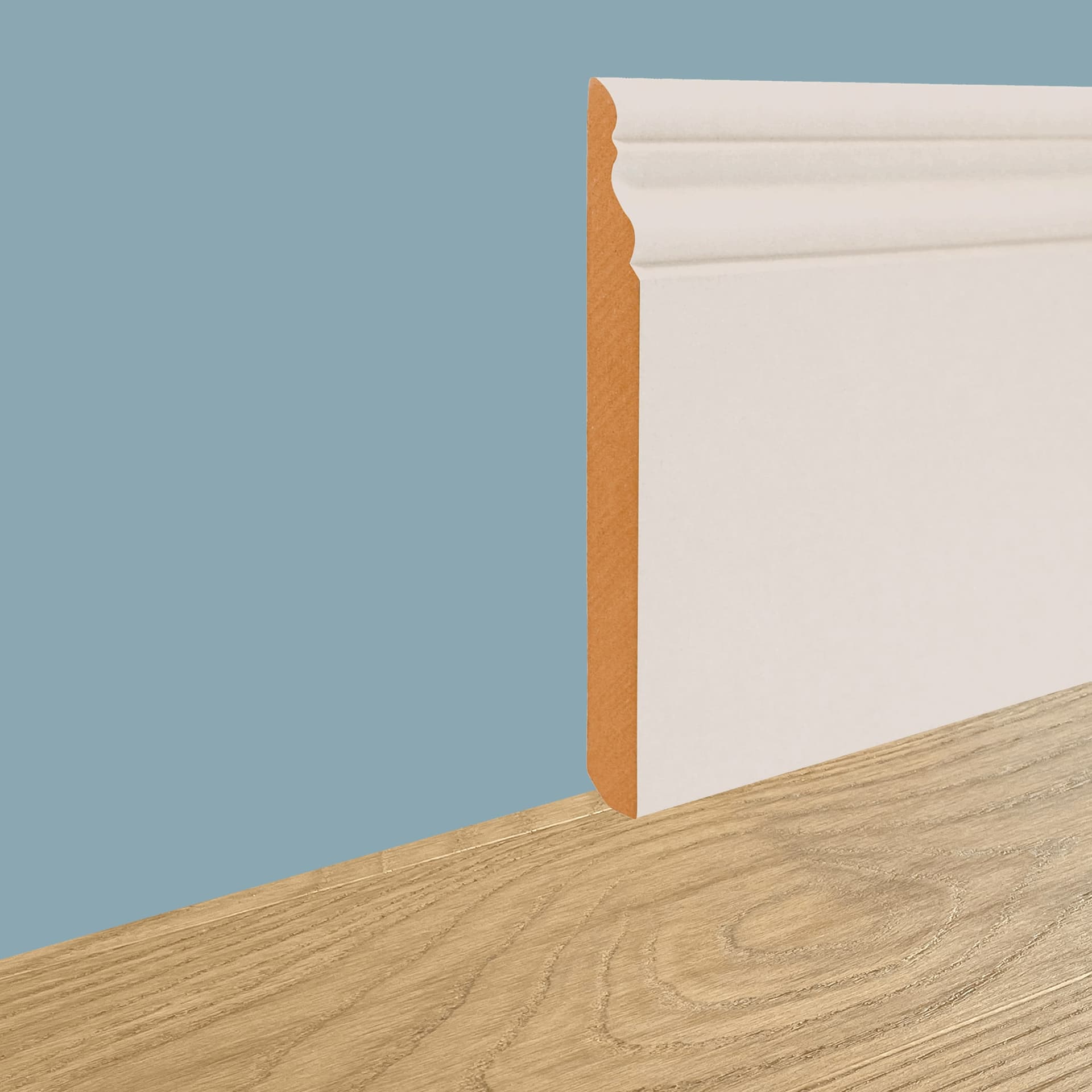 96ML Battiscopa Gran Ducale Fibra di Legno H120/140/180 LACCATO bianco, grezzo o ral 9010 - 2