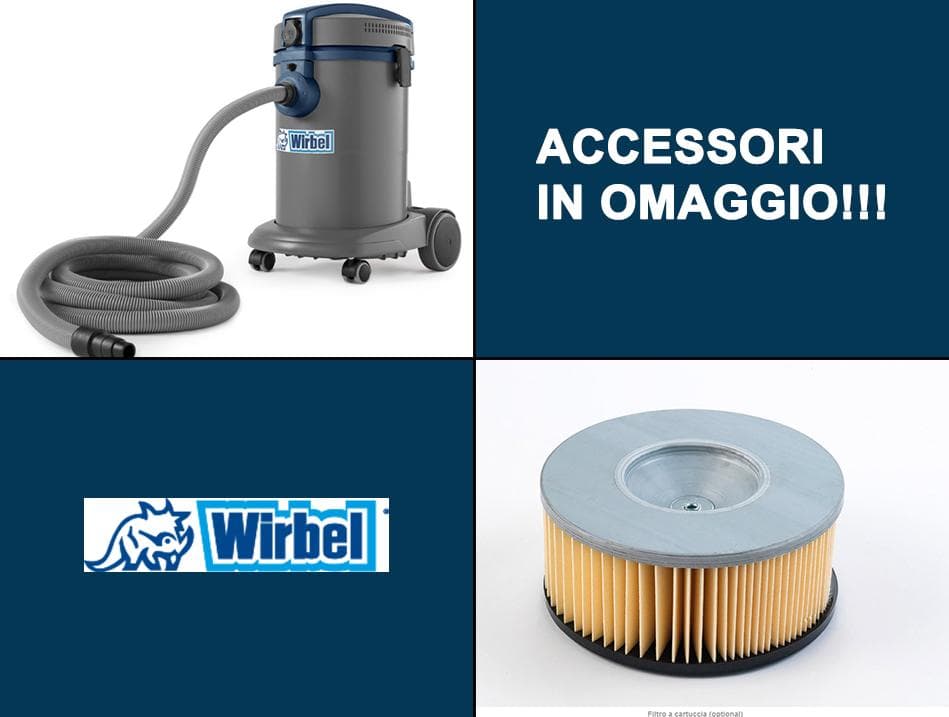 CARRELLO ASPIRATORE "POWER T D 36 P EL" 1250W CON PRESA ELETTROUTENSILI - 2