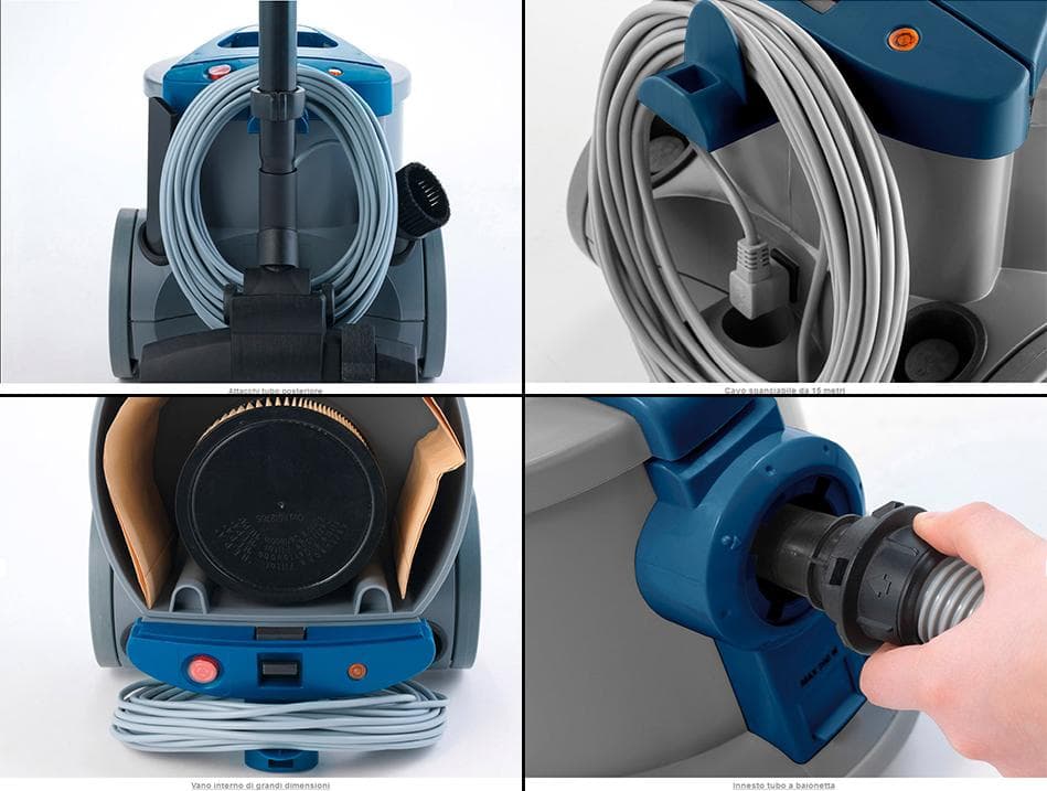 ASPIRAPOLVERE WIRBEL POWER D 12 HE 650W PROFESSIONALE CON ACCESSORI IN OMAGGIO - 3