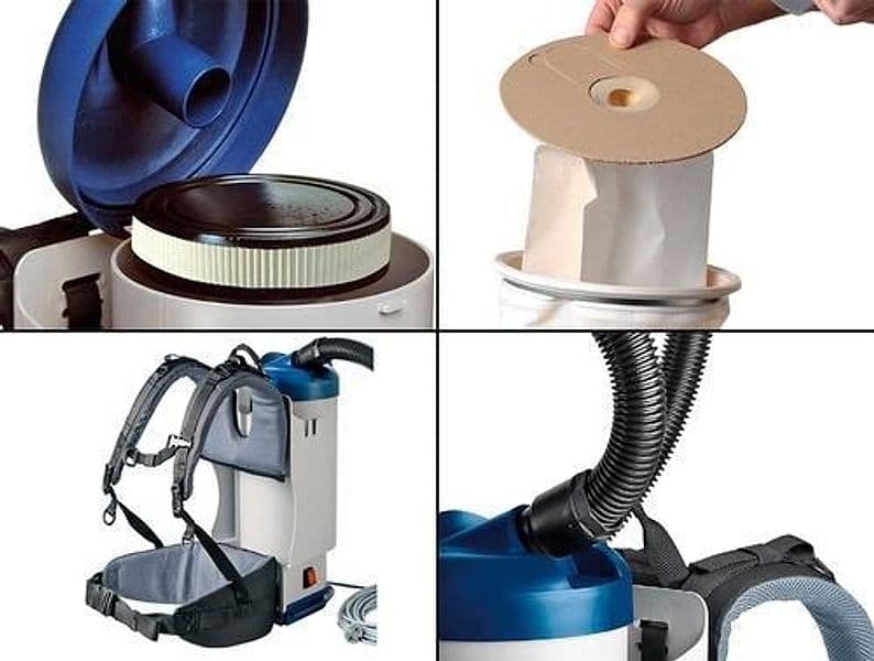 ACCESSORI DI RICAMBIO PER "W1" ASPIRAPOLVERE DORSALE PROFESSIONALE 900W WIRBEL