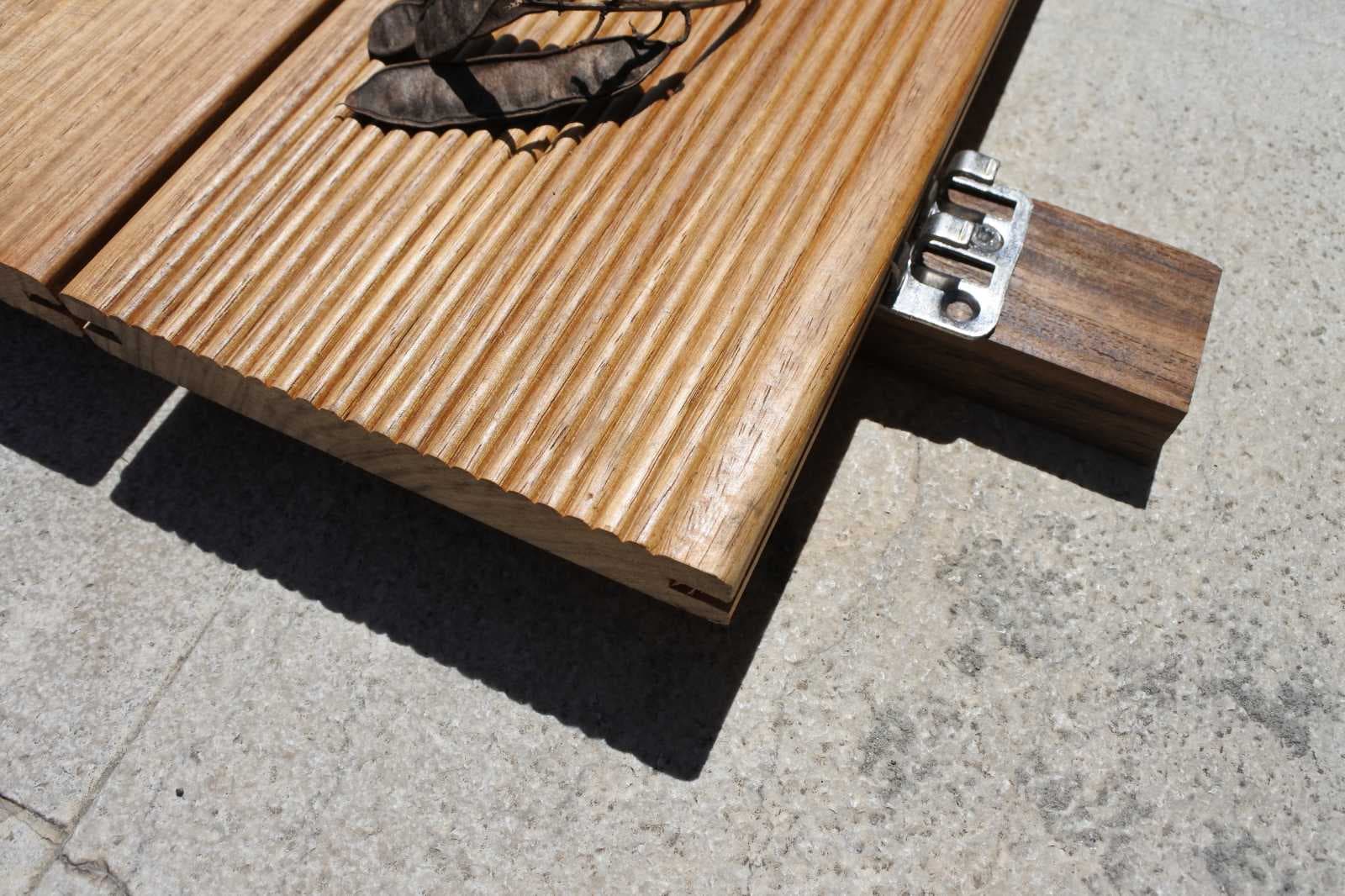 ****ALL INCLUSIVE**** Decking per Esterno in TEAK  in listoni 19X130X1800/2200 compresi magatelli in merbau, clip in acciaio e viti a scomparsa - 4