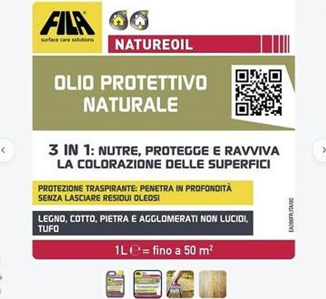 N. 1 flacone  da LT 1 di olio rigenerante di manutenzione per pavimenti oleati - 2