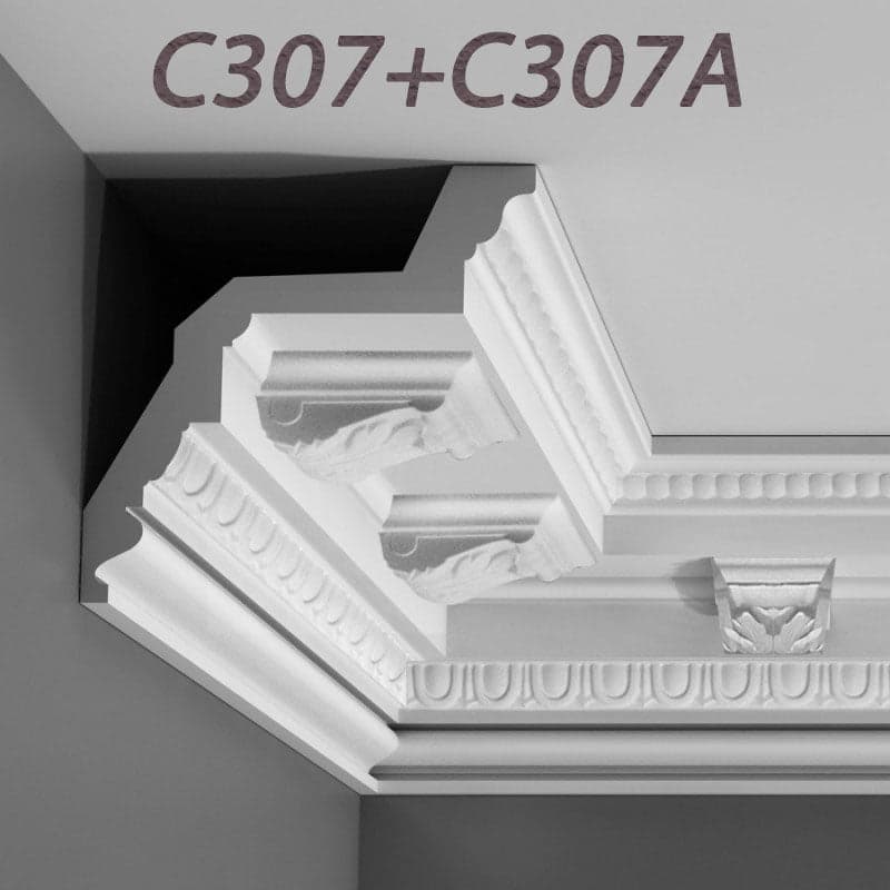 ML 24 di Cornice SOFFITTO/PARETE in DUROPOLIMERO (C307) 200X19X19 - 2