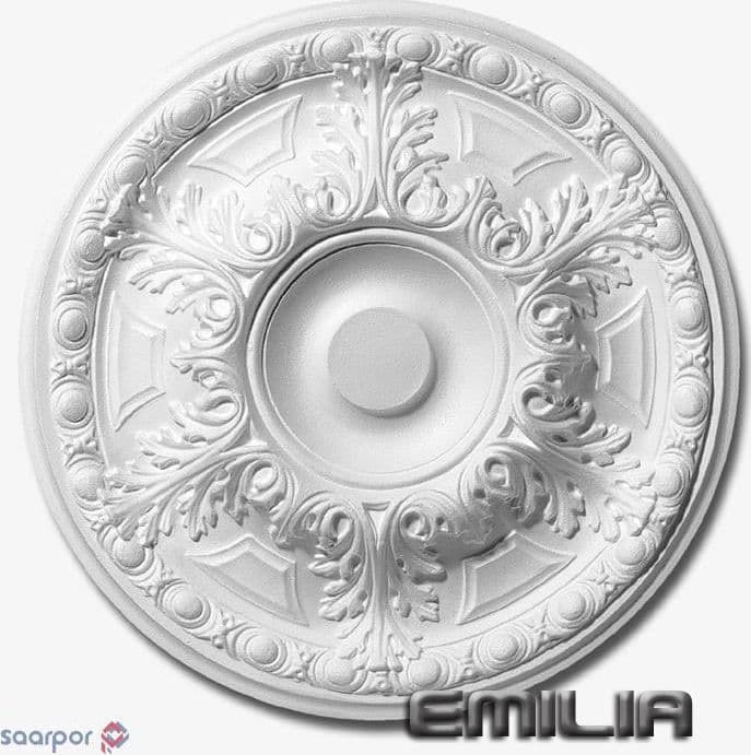 Rosone in polistirolo per soffitto modello EMILIA diametro cm48