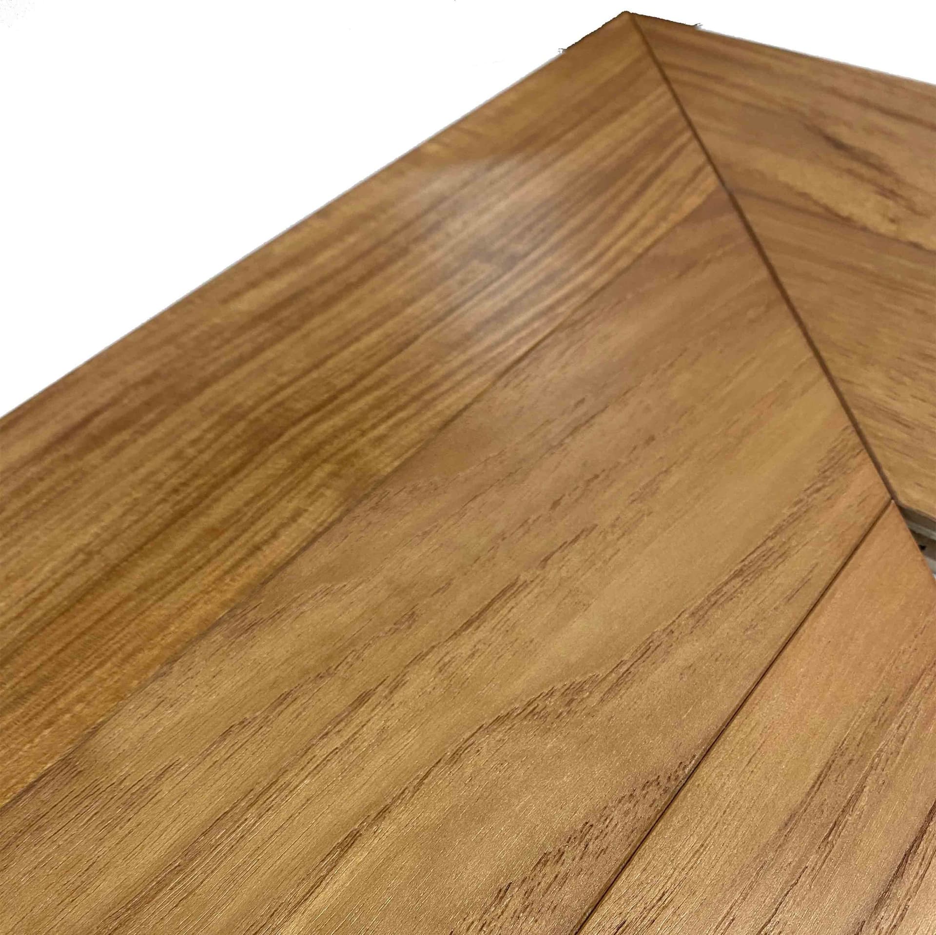 ***LOTTO*** 100mq di Parquet prefinito Teak Asia prima scelta Spina Francese (Chevron) verniciato spazzolato 14x90x600 - 5