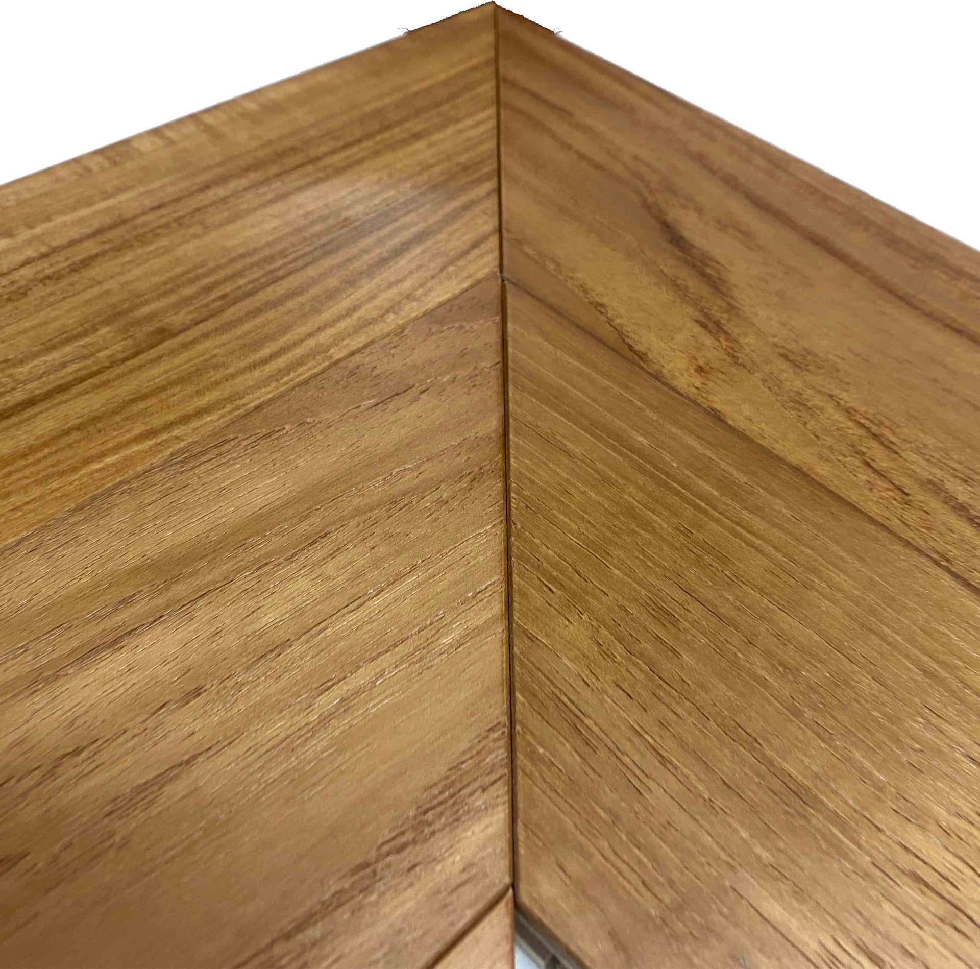 Parquet prefinito Teak Asia prima scelta Spina Francese (Chevron) verniciato spazzolato 14x90x600 - 2
