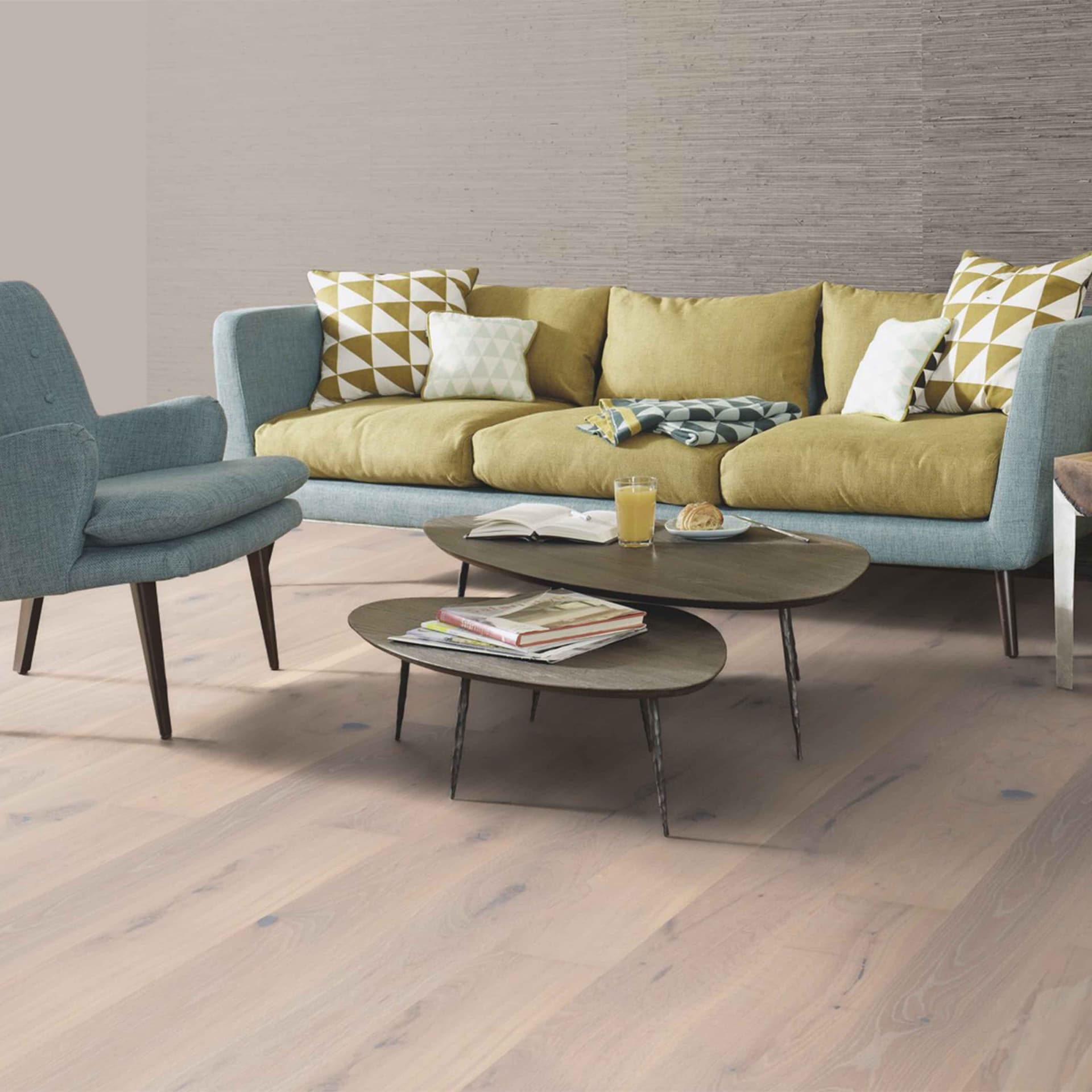 Parquet Prefinito Maxilistone Rovere Espressivo PALE WHITE 138x14x2200 Click