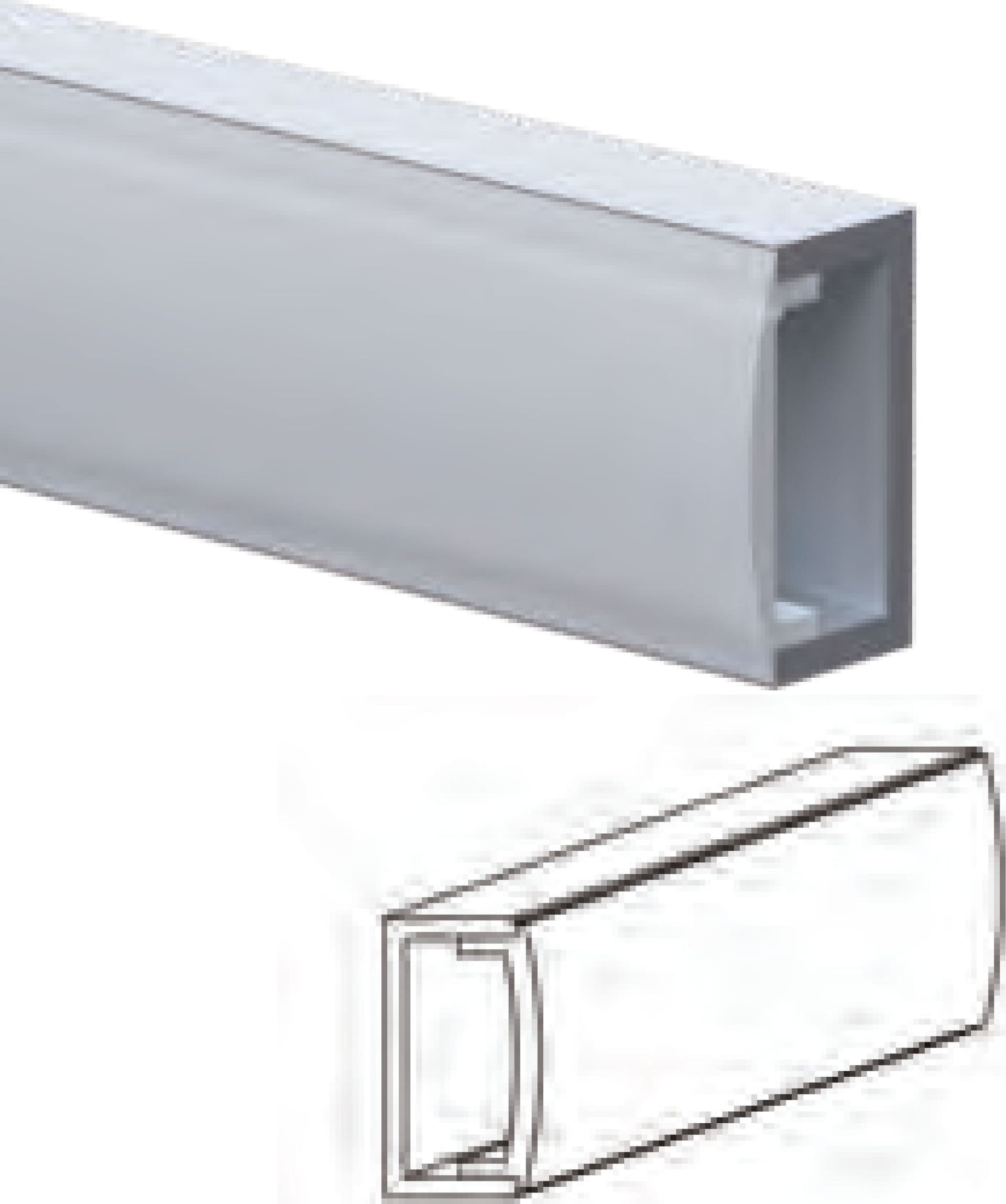 20ML o multipli di BATTISCOPA LED in legno MASSELLO mod. SKYLINE 150x18 + portaled Alluminio - 5