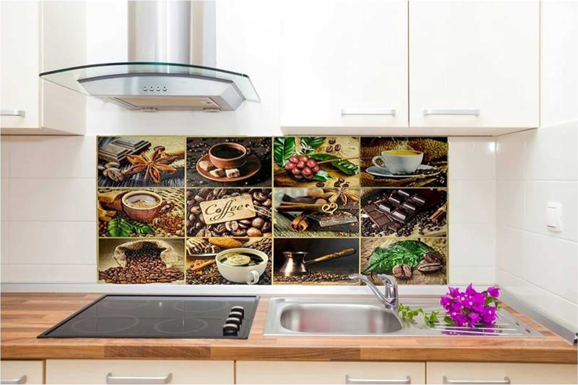 Pannelli 3D Rivestimento a parete in PVC di design per cucine, pub, bagni, salotti, ristoranti, negozi - 25