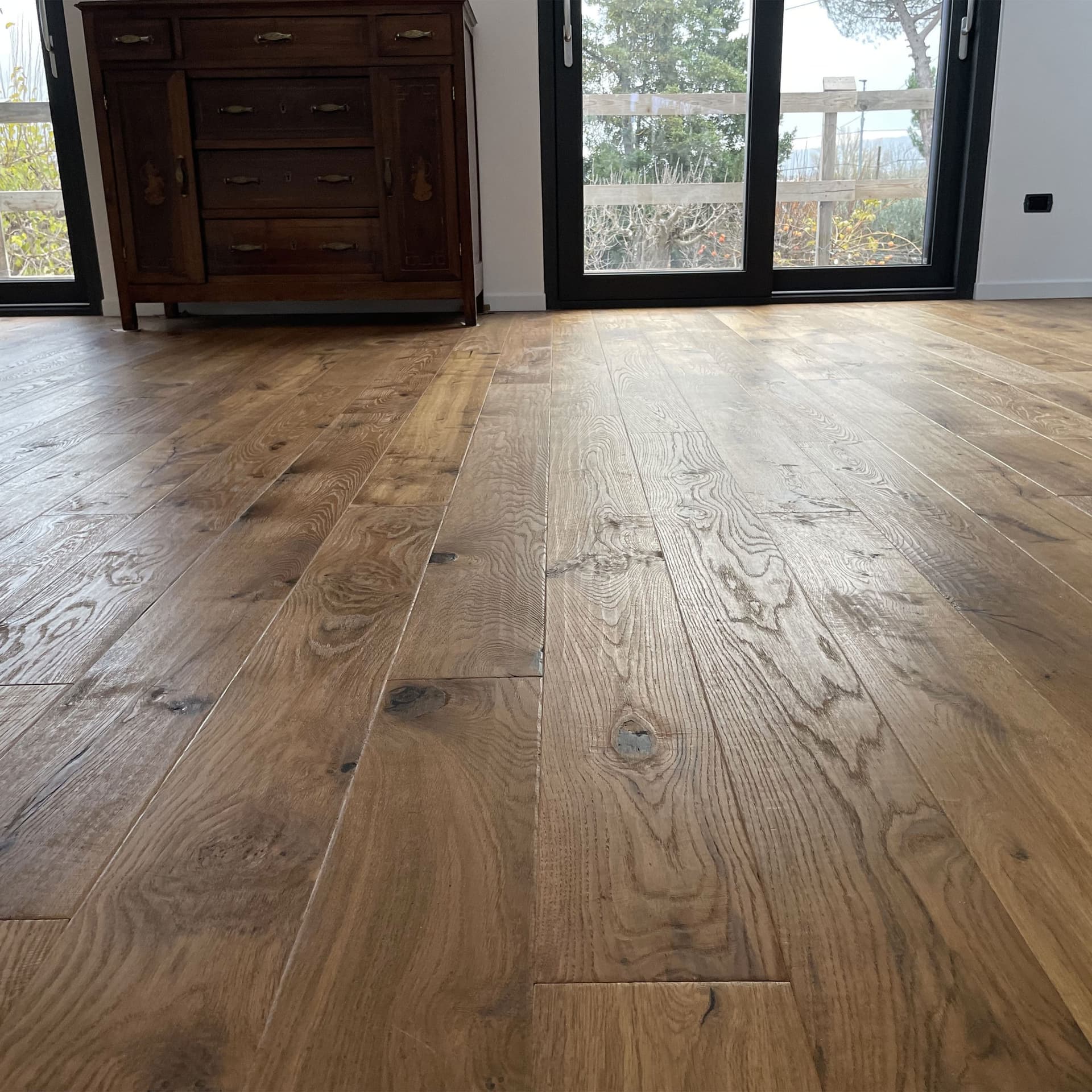 Maxilistone parquet "I MANUFATTI" quercia Thermo Olio/Cera 12x158x600/1830 piallata e bisellata a mano - 5