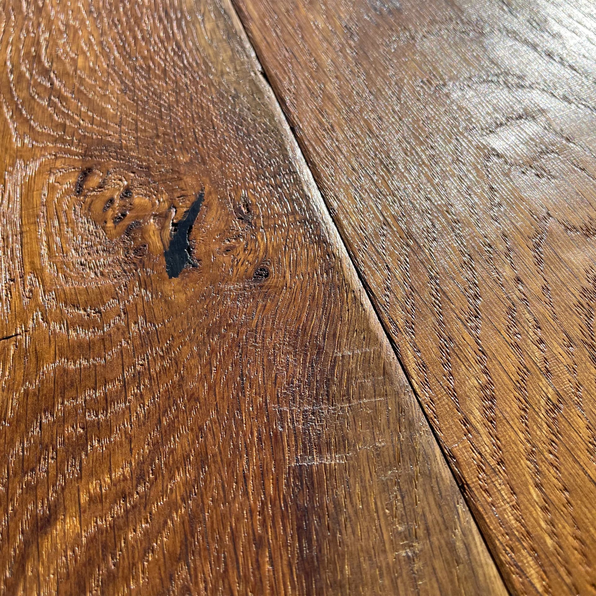 Maxilistone parquet "I MANUFATTI" quercia Thermo Olio/Cera 12x158x600/1830 piallata e bisellata a mano - 7