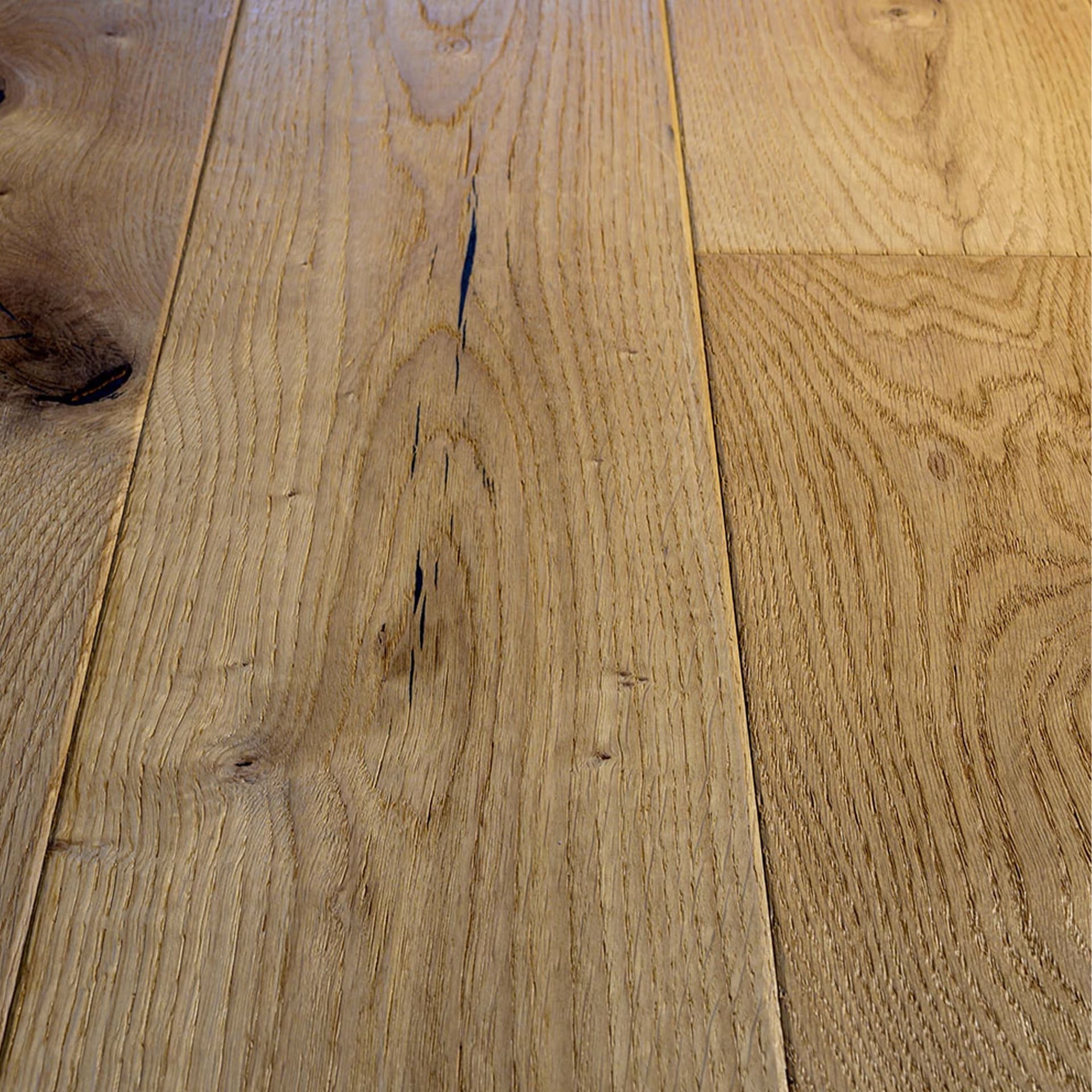 Maxilistone parquet "I MANUFATTI" quercia BIANCA Olio/Cera 12x158x600/1830 piallata e bisellata a mano - 3