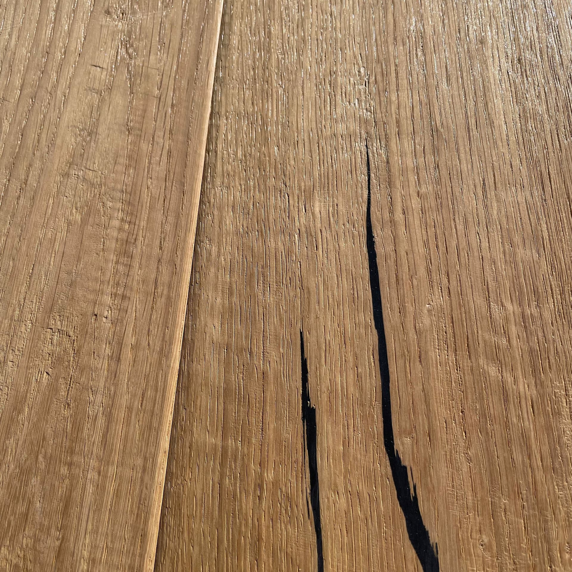 Maxilistone parquet "I MANUFATTI" quercia BIANCA Olio/Cera 12x158x600/1830 piallata e bisellata a mano - 4