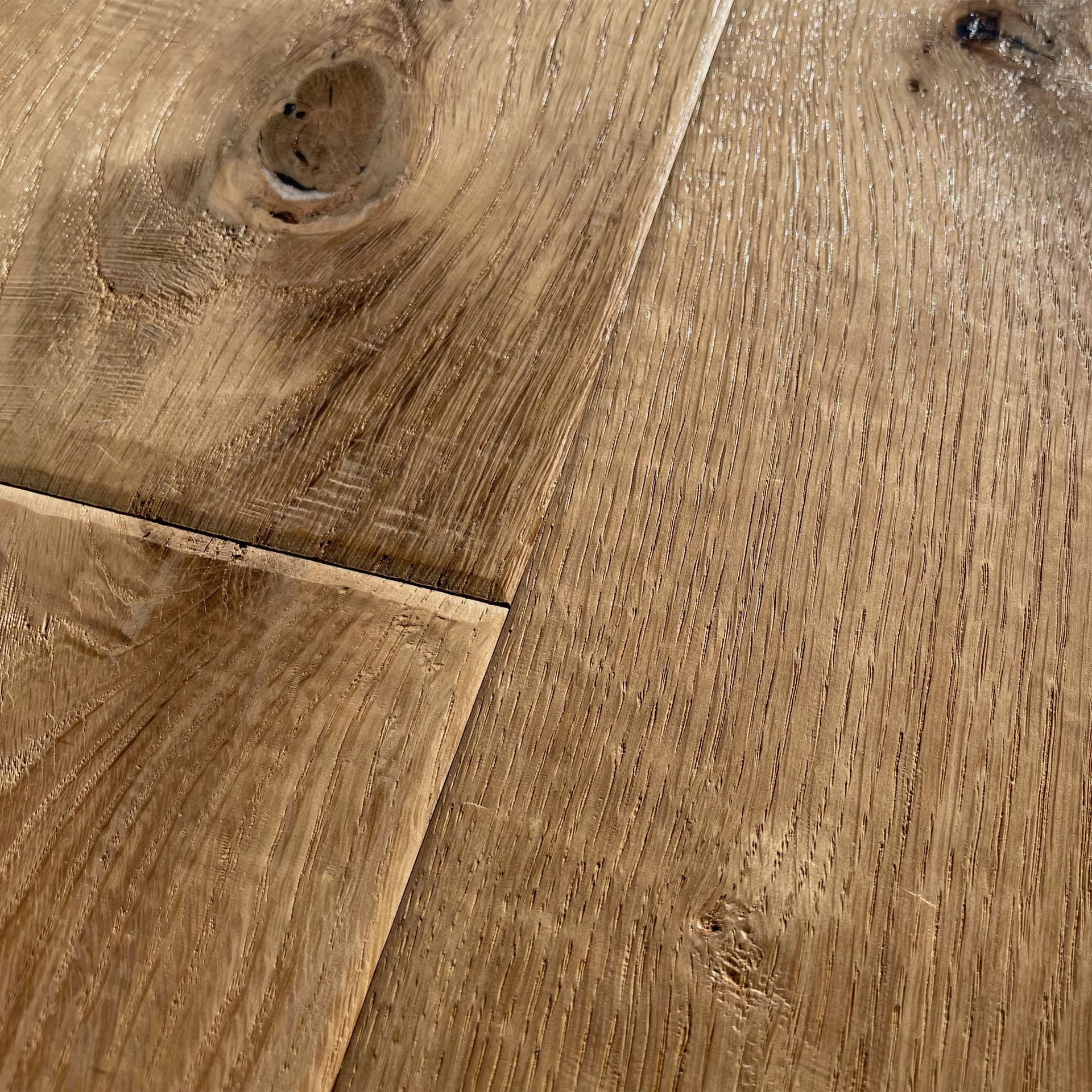 Maxilistone parquet "I MANUFATTI" quercia BIANCA Olio/Cera 12x158x600/1830 piallata e bisellata a mano - 6