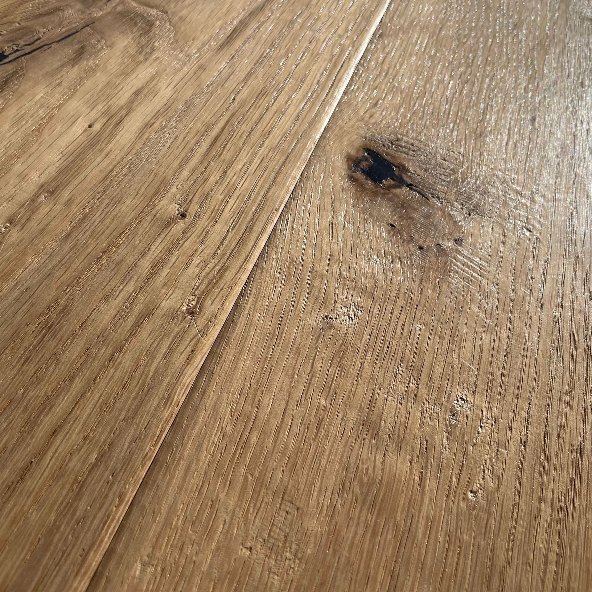 Maxilistone parquet "I MANUFATTI" quercia BIANCA Olio/Cera 12x158x600/1830 piallata e bisellata a mano - 7