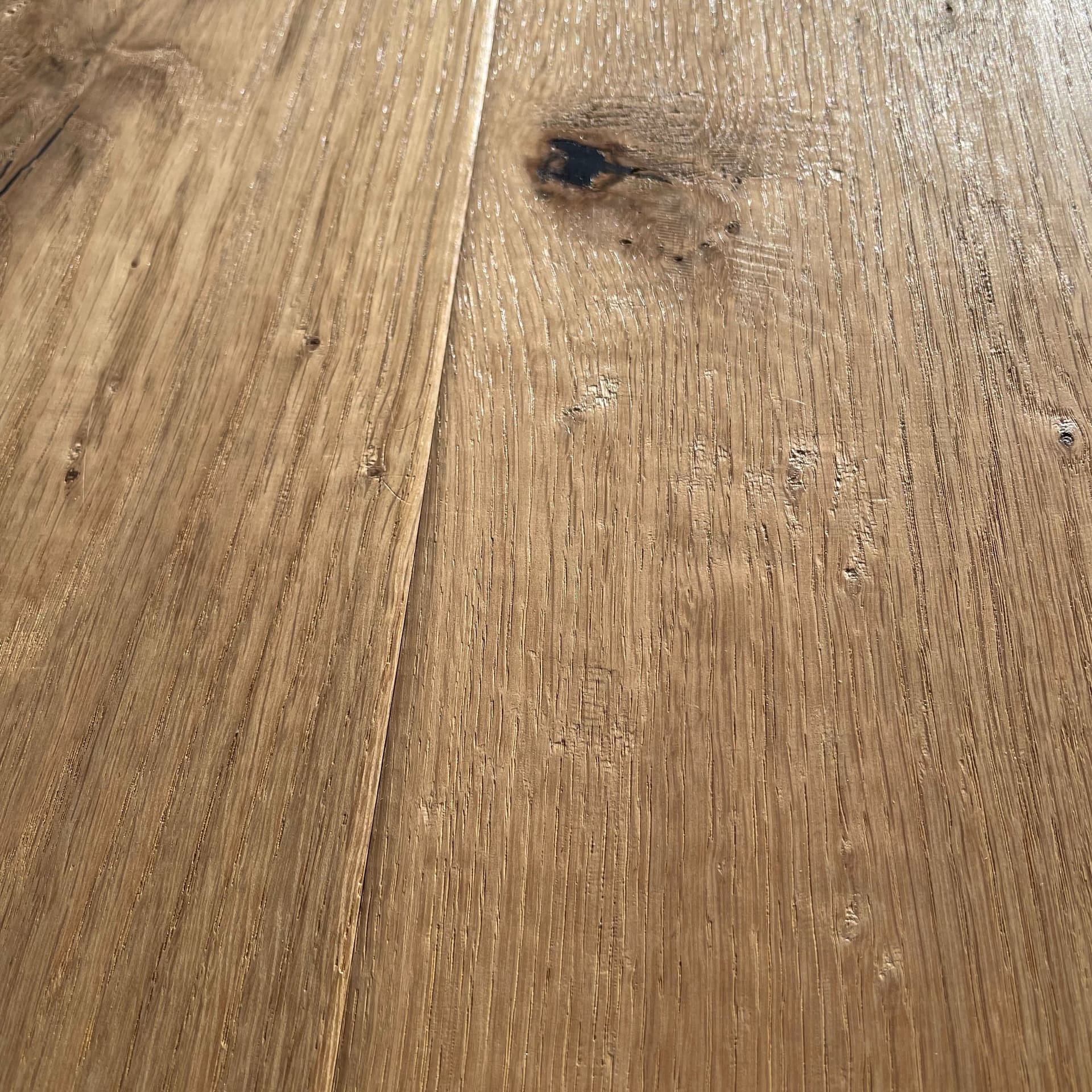 Maxilistone parquet "I MANUFATTI" quercia BIANCA Olio/Cera 12x158x600/1830 piallata e bisellata a mano - 8