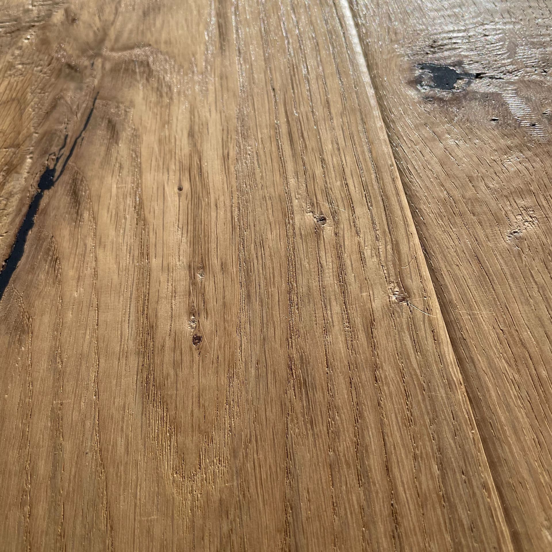 Maxilistone parquet "I MANUFATTI" quercia BIANCA Olio/Cera 12x158x600/1830 piallata e bisellata a mano - 9