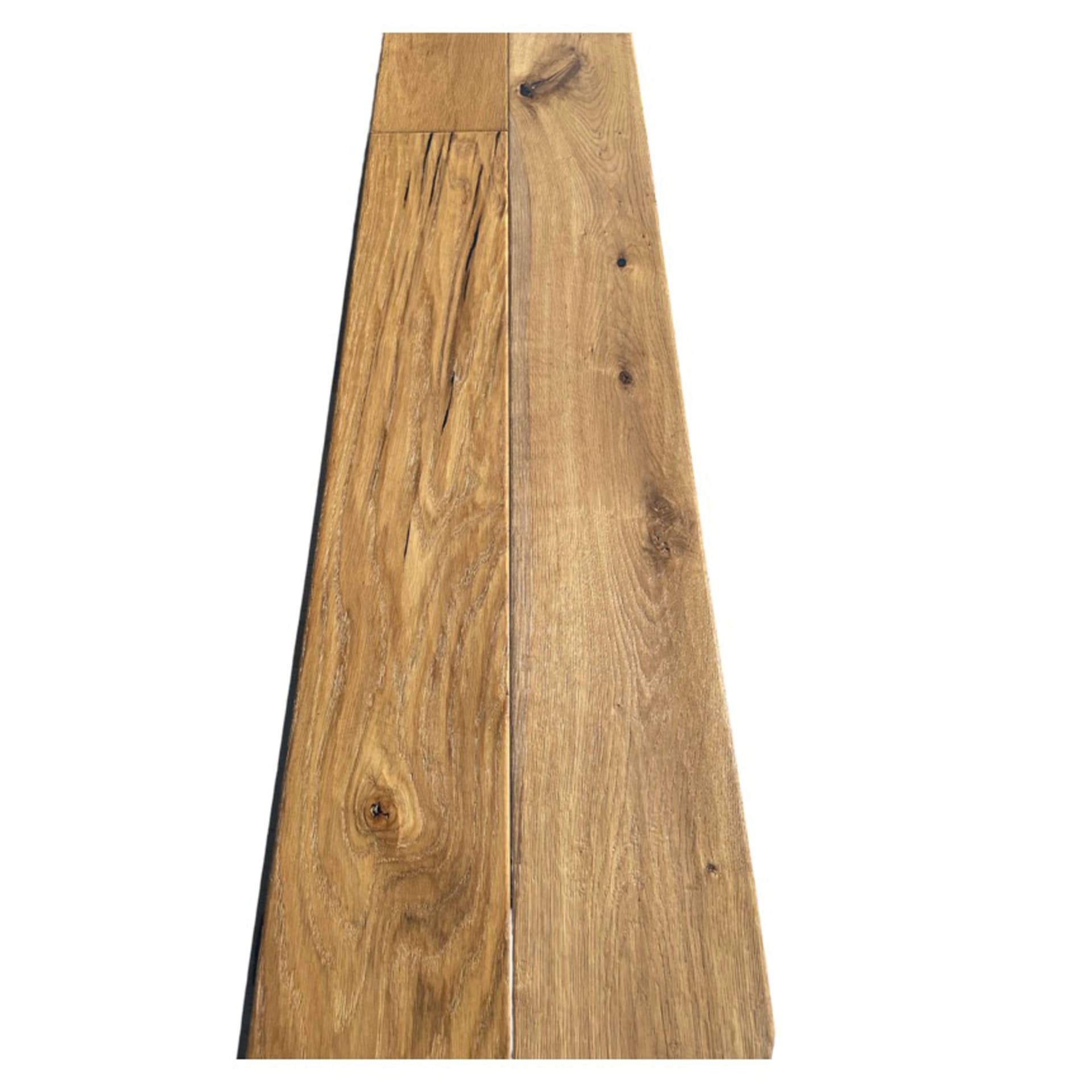 Maxilistone parquet "I MANUFATTI" quercia TERRA Olio/Cera 12x158x600/1830 piallata e bisellata a mano - 3
