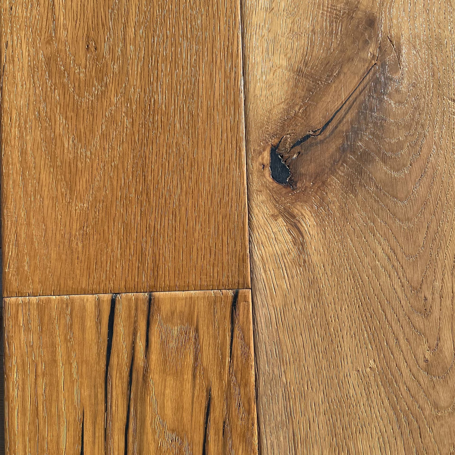 Maxilistone parquet "I MANUFATTI" quercia TERRA Olio/Cera 12x158x600/1830 piallata e bisellata a mano - 8