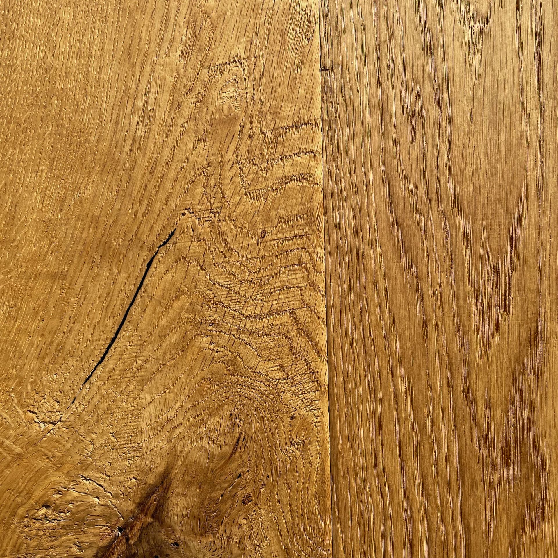 Maxilistone parquet "I MANUFATTI" quercia NATURALE Olio/Cera 12x158x600/1830 piallata e bisellata a mano - 12