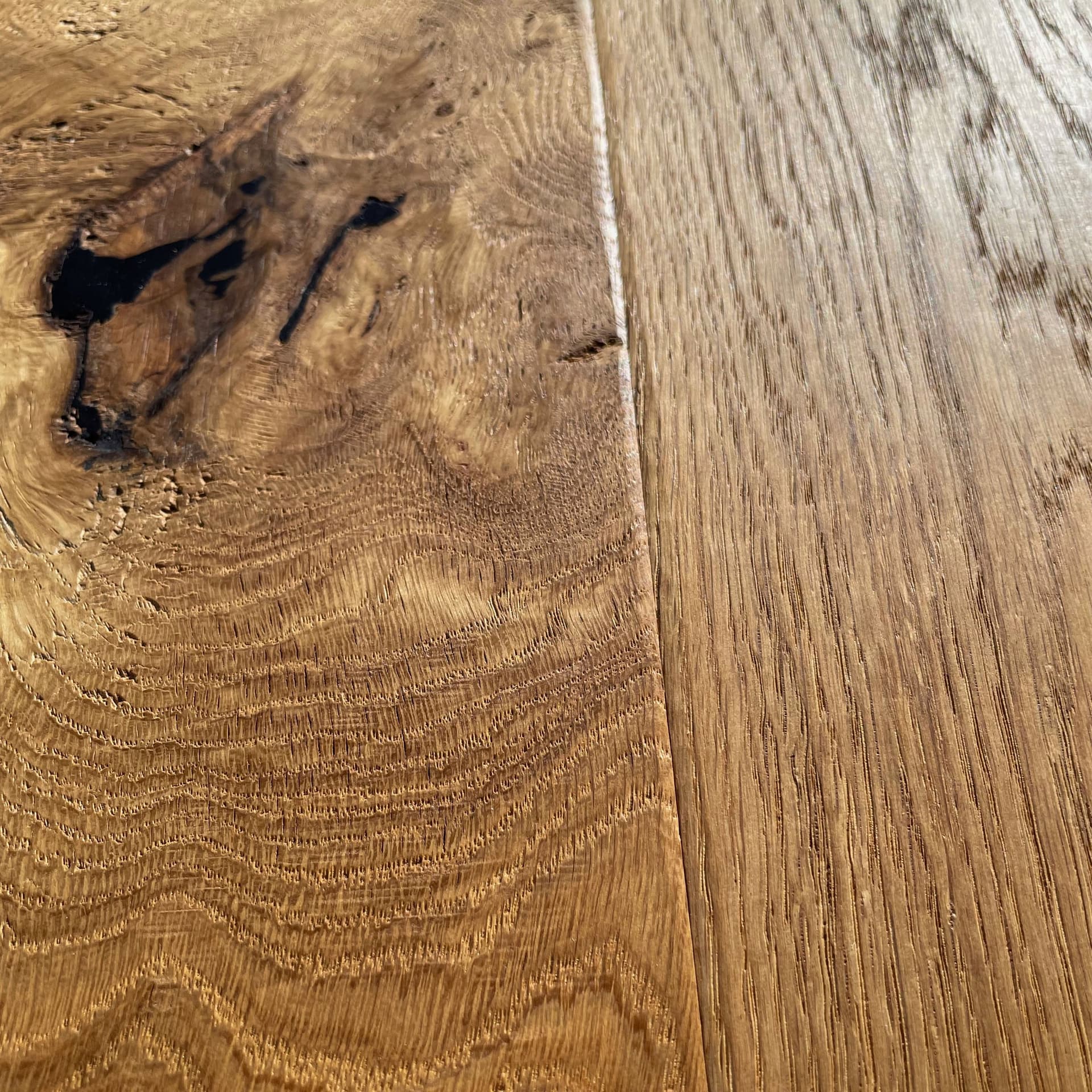Maxilistone parquet "I MANUFATTI" quercia NATURALE Olio/Cera 12x158x600/1830 piallata e bisellata a mano - 4
