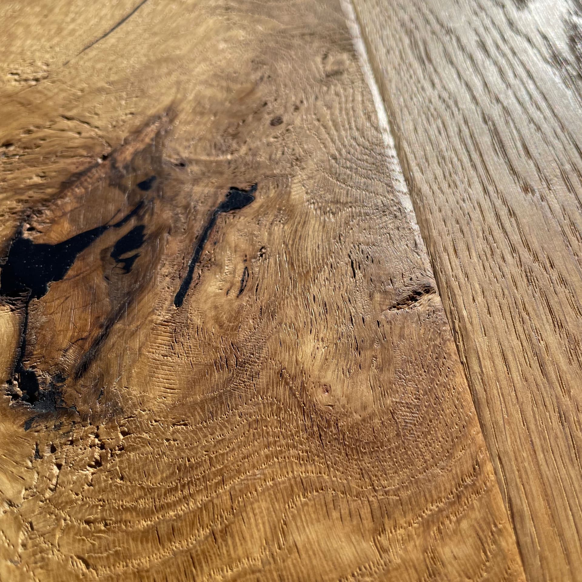 Maxilistone parquet "I MANUFATTI" quercia NATURALE Olio/Cera 12x158x600/1830 piallata e bisellata a mano - 6