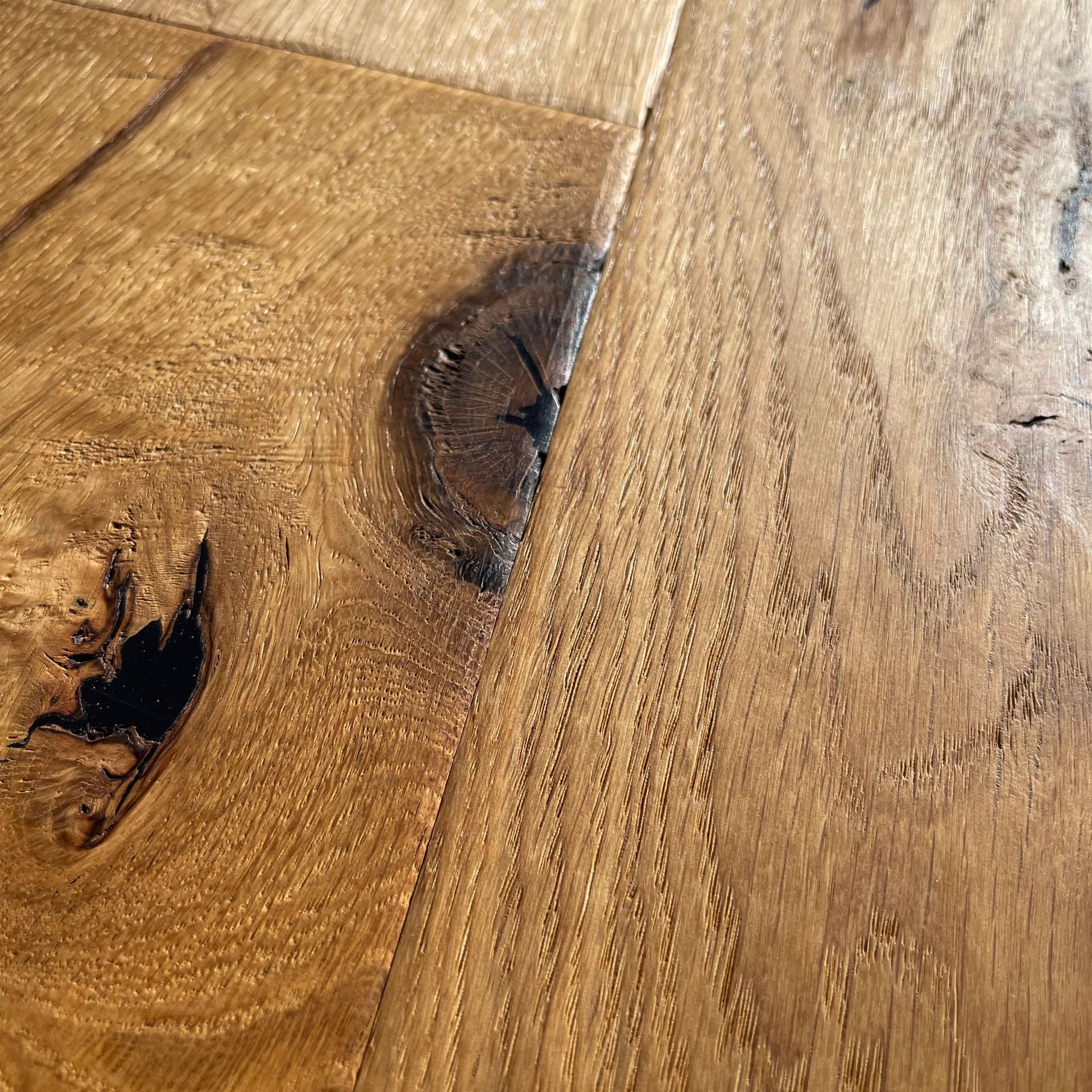 Maxilistone parquet "I MANUFATTI" quercia NATURALE Olio/Cera 12x158x600/1830 piallata e bisellata a mano - 7