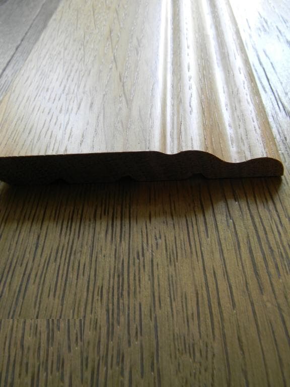 battiscopa DUCALE in Legno massello 100x15 impiallacciato in essenza o bianchi RAL (prezzo al metro) - 3