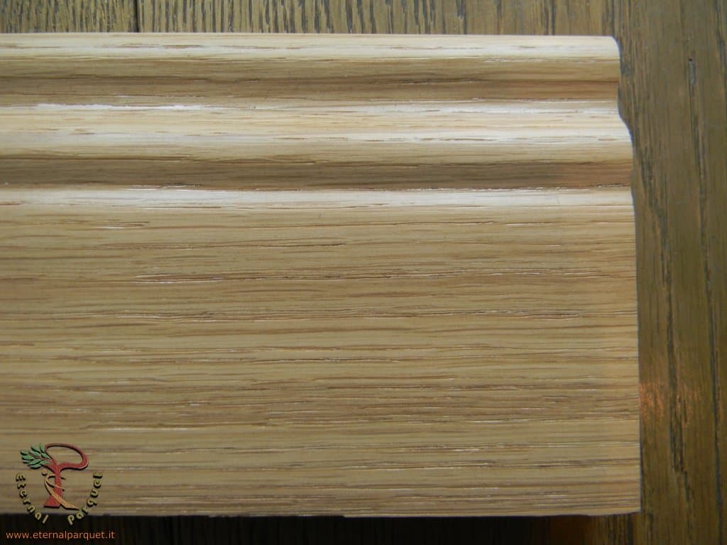 battiscopa DUCALE in Legno massello 100x15 impiallacciato in essenza o bianchi RAL (prezzo al metro) - 5