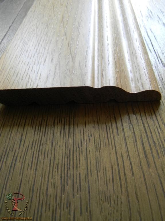battiscopa DUCALE in Legno massello 100x15 impiallacciato in essenza o bianchi RAL (prezzo al metro) - 6