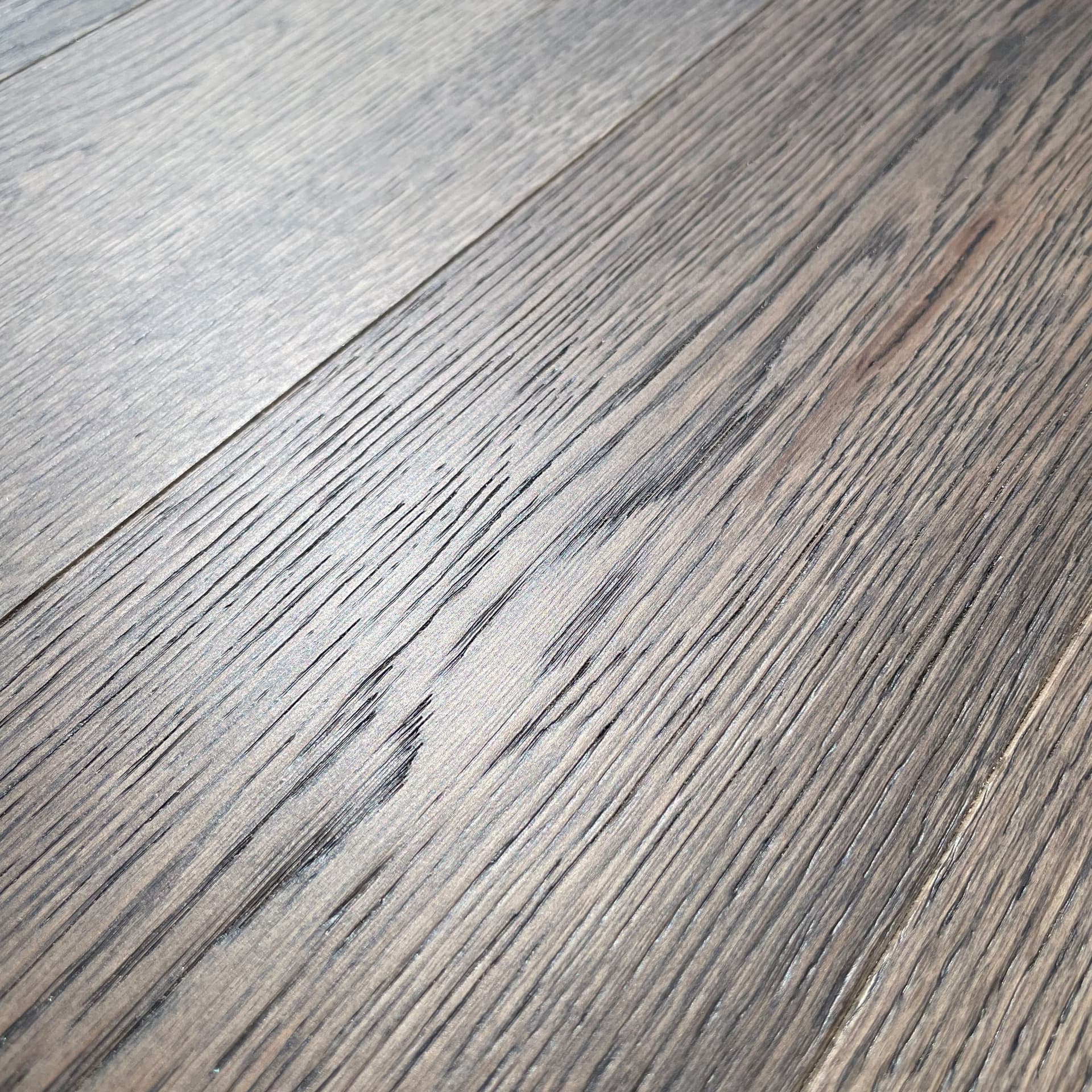 Pavimento in legno di rovere prefinito verniciato spazz. 10x125x900 linea PLANET mod. ROUGH SEA - 2
