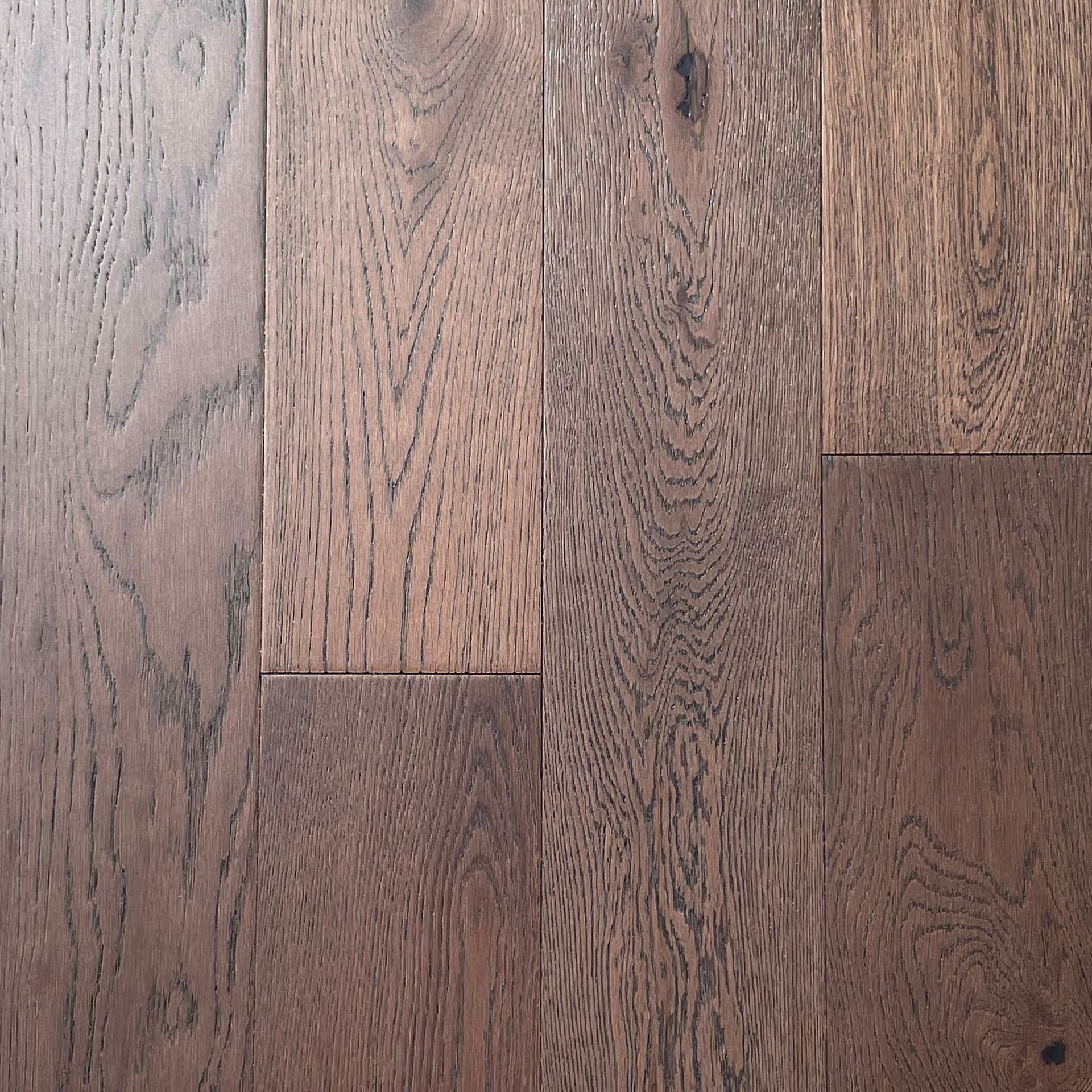 Pavimento in legno di rovere prefinito verniciato spazz. 10x125x900 linea PLANET mod. CAVES - 8