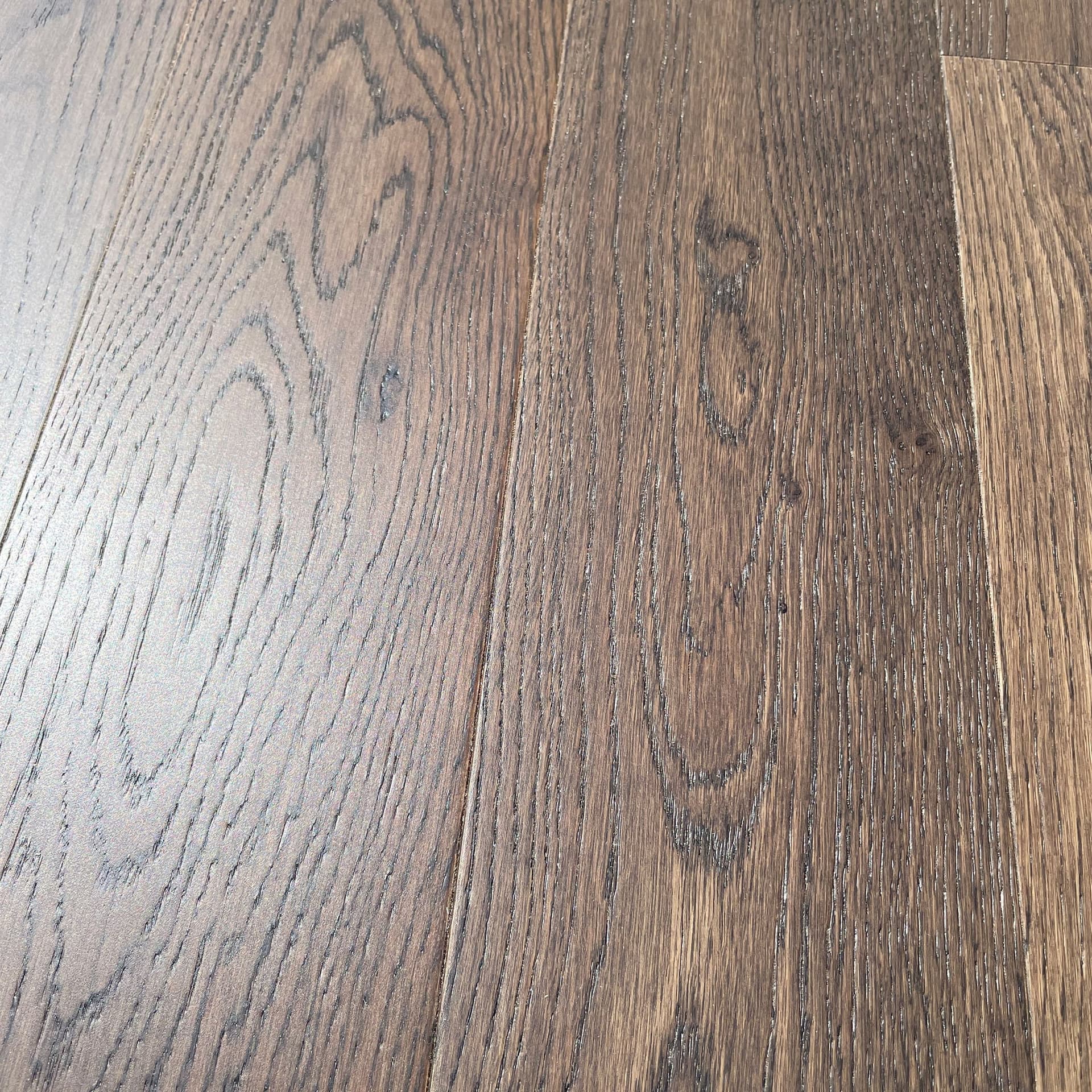 Pavimento in legno di rovere prefinito verniciato spazz. 10x125x900 linea PLANET mod. DARK FOREST - 5