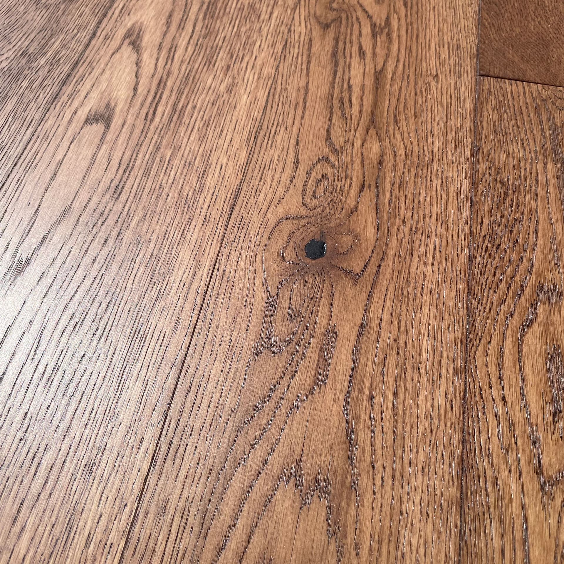 Pavimento in legno di rovere prefinito verniciato spazz. 10x125x900 linea PLANET mod. CANYON - 6