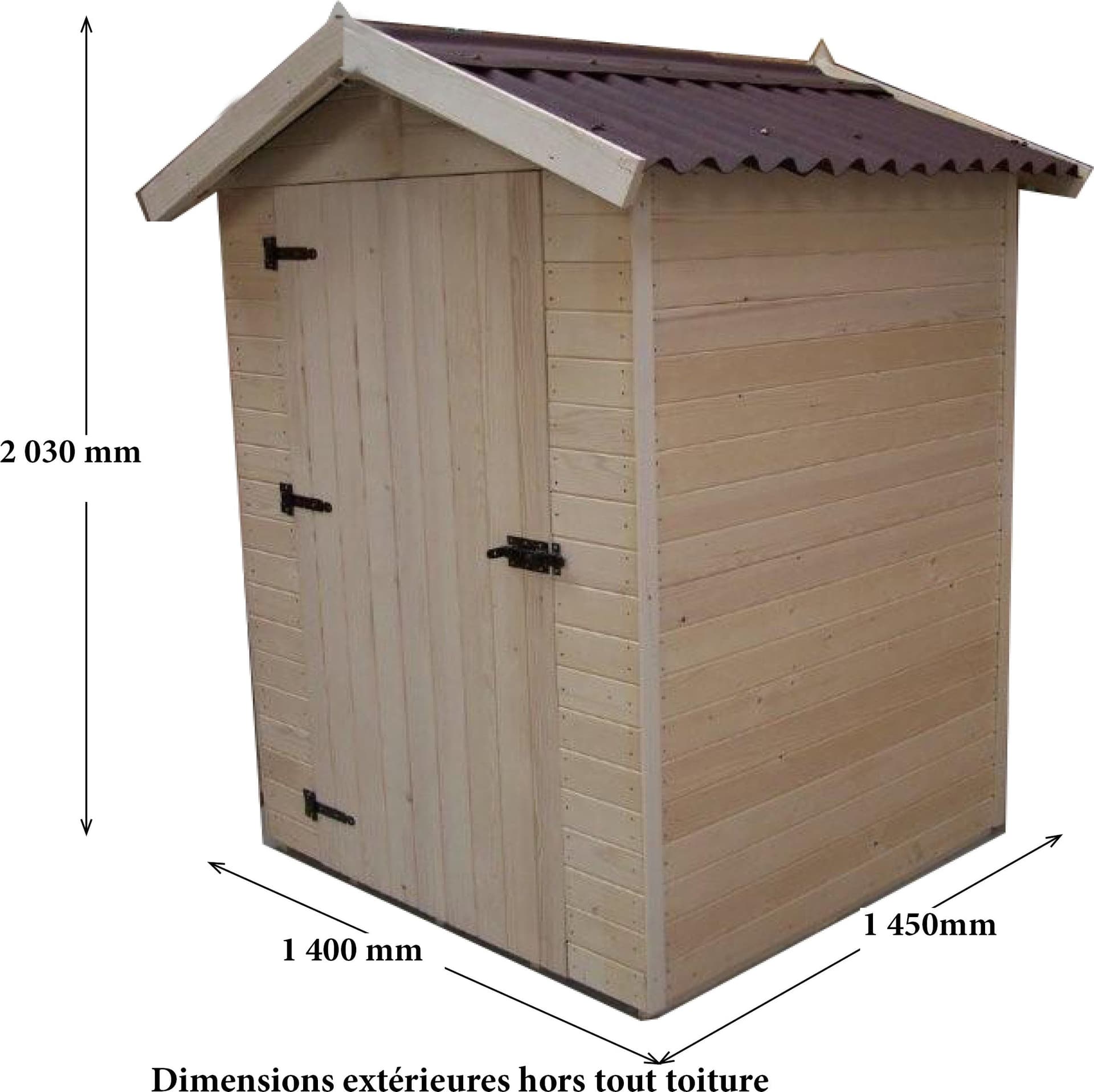 Casetta Di Legno A Pannelli Spessore 16mm Con Pavimento 120x120cm - 2