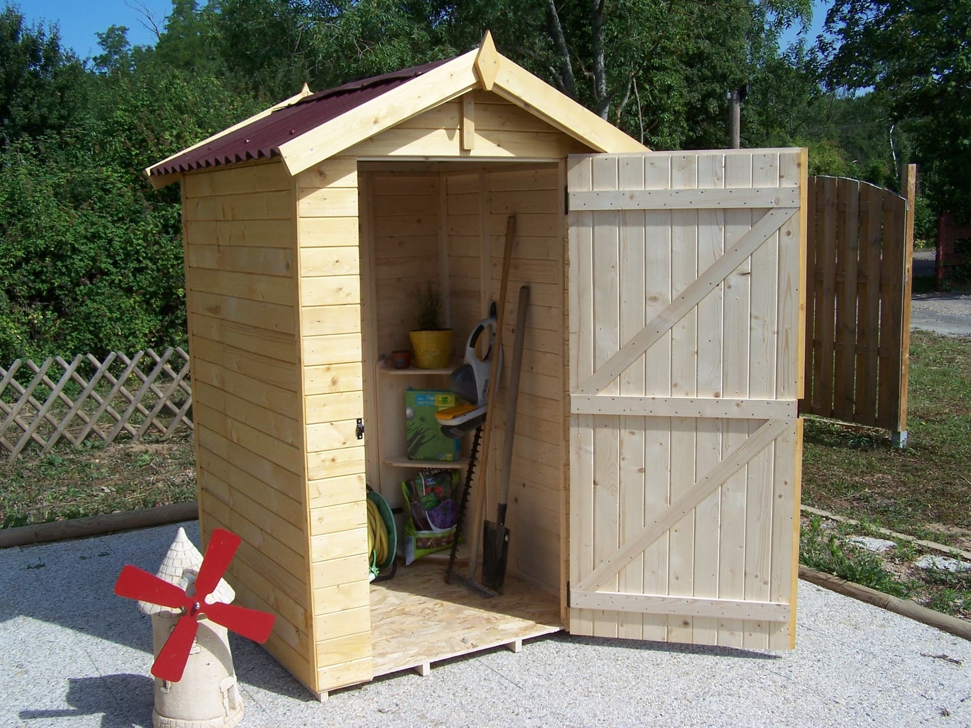 Casetta Di Legno A Pannelli Spessore 16mm Con Pavimento 120x120cm - 5