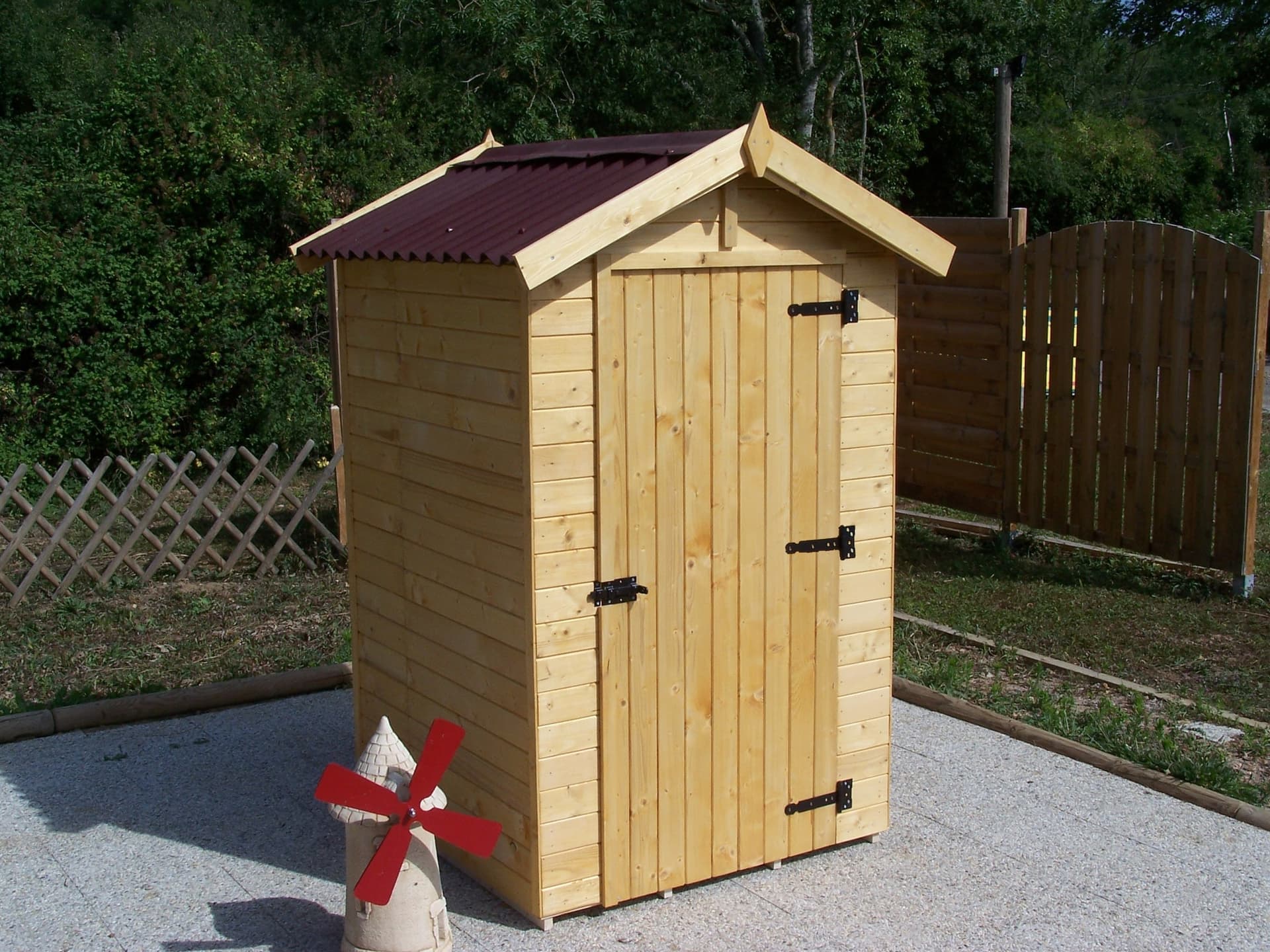 Casetta Di Legno A Pannelli Spessore 16mm Con Pavimento 120x120cm - 6