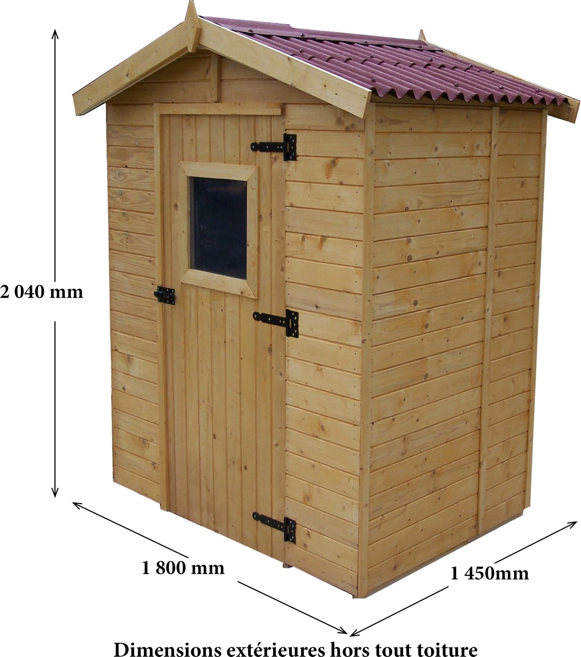 Casetta Di Legno Spessore 16mm Con Pavimento 160x120cm - 2