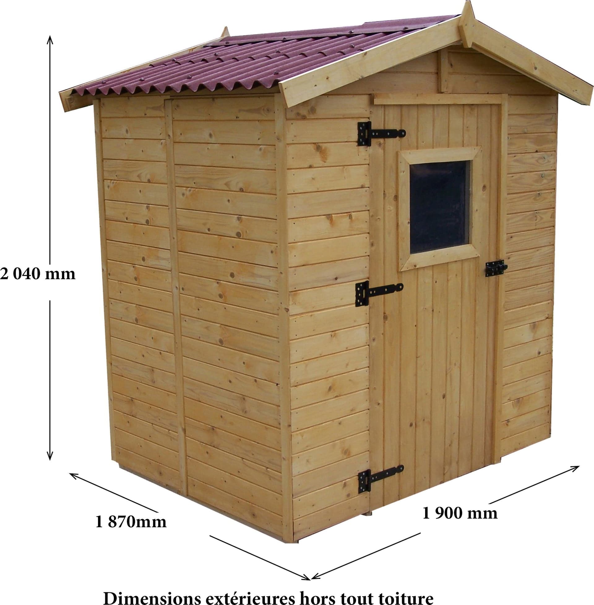 Casetta Di Legno A Pannelli Spessore 16mm Con Pavimento 160x160cm - 3